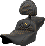 SADDLEMEN 823-07-209B7 Saddlemen Seat Roadsofa Dragon Gold Stitch W/Dr Br Ext Rch 823-07-209B7