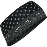 Zan Headgear Sportflex Headband - Black Paisley Hbl101