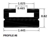 Spi Slide Profile 8 Black 56" 408-56-80
