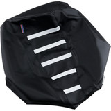 Parts Unlimited Ribbed Seat Cover - Black/White - Arctic Cat