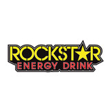 Fx 2015 1' Diecut Stickers Rockstar Text Logo (Yellow) 15-94720