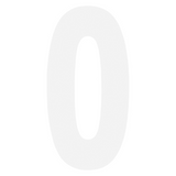 Fx 2015 Numbers Standard 8" White 0 02-4480