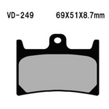 Vesrah Semimetallic Brake Pads Vd249 VD-249