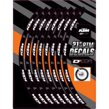 D'COR VISUALS 4080204 D'Cor Visuals Rim Decal - Ktm Logo - 21" Front 40-80-204
