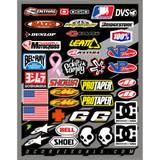 D'Cor Visuals Decal Sheet - Helmet Logos 40-90-104