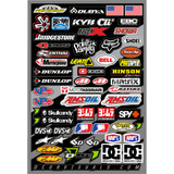 D'COR VISUALS 4090105 D'Cor Visuals Mx Decal Sheet - Misc. Logo 40-90-105