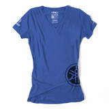 Factory Effex Yamaha Fork Womens T Shirt / Blue (L) 17-87244