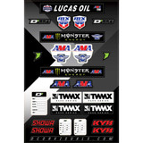 D'COR VISUALS 4090116 D'Cor Visuals Decal Sheet - Series Logos 40-90-116