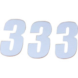 D'COR VISUALS 45143 D'Cor Visuals Sx Plate Number - #3 - White - 4" 45-14-3