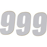 D'COR VISUALS 45149 D'Cor Visuals Sx Plate Number - #9 - White - 4" 45-14-9