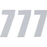 D'COR VISUALS 45167 D'Cor Visuals Sx Plate Number - #7 - White - 6" 45-16-7