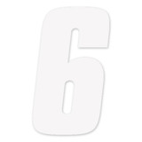 Fx 2015 Numbers Factory 4" White 6 08-90016