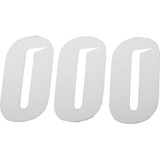 D'COR VISUALS 45280 D'Cor Visuals Slash Number Plate - #0 - White - 4" 45-28-0