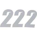 D'COR VISUALS 45282 D'Cor Visuals Slash Number Plate - #2 - White - 4" 45-28-2