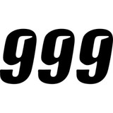 D'Cor Visuals Slash Number Plate - #9 - Black - 7" 45-31-9