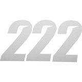 D'COR VISUALS 45322 D'Cor Visuals Slash Number Plate - #2 - White - 7" 45-32-2