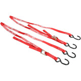 MOOSE RACING 39200303 Moose Racing Soft-Tie Tie-Downs - Red 3920-0303