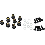 Puig Hi-Tech Parts Windscreen Screw Kit - Black 0957N