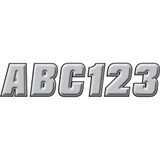 Hardline Sticker Kit - 2" - Silver/Black Siblk500