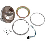 EMGO 6665040 Emgo 7" Side Mount Headlamp Shell - Chrome 66-65040