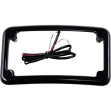 CYCLE VISIONS CV4617B Cycle Visions Beveled License Plate Frame - Black Cv4617B