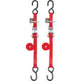 Powertye Mfg. Ratchet Tie-Downs - 1" X 6' - Red 32271