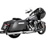 VANCE & HINES 16673 Vance & Hines 4-1/2" Torquer Mufflers For '95-'16 Fl - Chrome 16673