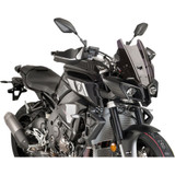 Puig Hi-Tech Parts Race Windscreen - 14-1/4" - Dark Smoke - Mt10 8917F