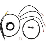 La Choppers Handlebar Cable/Brake Line Kit - Quick Connect - Complete - 18" - 20" Handlebars - Midnight La-8156Kt2-19M La Choppers Handlebar Cable/Brake Line Kit - Quick Connect - Complete - 18" - 20" Handlebars - Midnight La-8156Kt2-19M
