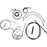 LA CHOPPERS LA8122KT219M La Choppers Handlebar Cable/Brake Line Kit - Complete - 18" - 20" Handlebars - Midnight La-8122Kt2-19M