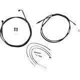 La Choppers Handlebar Cable/Brake Line Kit - Quick Connect - Complete - 12" - 14" Handlebars - Midnight La-8156Kt2-13M La Choppers Handlebar Cable/Brake Line Kit - Quick Connect - Complete - 12" - 14" Handlebars - Midnight La-8156Kt2-13M
