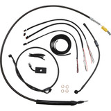La Choppers Handlebar Cable/Brake Line Kit - Quick Connect - Complete - 18" - 20" Handlebars - Midnight La-8155Kt2-19M La Choppers Handlebar Cable/Brake Line Kit - Quick Connect - Complete - 18" - 20" Handlebars - Midnight La-8155Kt2-19M