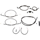 LA CHOPPERS LA8321KT208M La Choppers Handlebar Cable/Brake Line Kit - Complete - Mini Handlebars - Midnight La-8321Kt2-08M