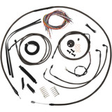 LA CHOPPERS LA8050KT213M La Choppers Handlebar Cable/Brake Line Kit - Complete - 12" - 14" Handlebars - Midnight La-8050Kt2-13M