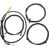 LA CHOPPERS LA8056KT213M La Choppers Handlebar Cable/Brake Line Kit - Complete - 12" - 14" Handlebars - Midnight La-8056Kt2-13M