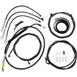 LA CHOPPERS LA8056KT216M La Choppers Handlebar Cable/Brake Line Kit - Complete - 15" - 17" Handlebars - Midnight La-8056Kt2-16M