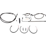 La Choppers Handlebar Cable/Brake Line Kit - Complete - 12" - 14" Handlebars - Midnight La-8151Kt2B-13M La Choppers Handlebar Cable/Brake Line Kit - Complete - 12" - 14" Handlebars - Midnight La-8151Kt2B-13M