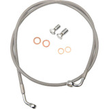 LA CHOPPERS LA8153B13 La Choppers Brake Lines - 12" - 14" Ape Hanger Handlebars - Stainless Steel La-8153B13