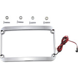 Klock Werks License Plate Frame - Led - Chrome Kws-01-0088-C