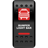 MOOSE UTILITY BLBPWRR Moose Utility Rocker Switch - Bumper Light Bar - Red Blb-Pwr-R