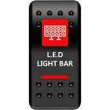 MOOSE UTILITY LLBPWRR Moose Utility Rocker Switch - Lightbar - Red Llb-Pwr-R