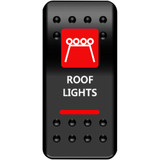 MOOSE UTILITY RFLPWRR Moose Utility Rocker Switch - Roof Light - Red Rfl-Pwr-R