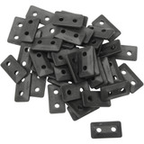 Fast-Trac Backer Plates - Black - Twin - 48 Pack 500X-48