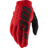 100% Brisker Gloves - Red - Small 10003-00030
