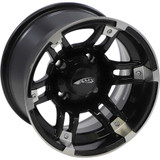 AMS 2744031AB Ams Wheel - Roll'N 104 - Rear - Machined Black - 12X7 - 4/110 - 2+5 2744-031Ab