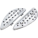 ARLEN NESS 06838 Arlen Ness Driver Floorboards - Deep Cut - Chrome 06-838