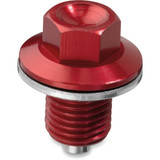 Moose Racing Magnetic Drain Plug - Red - Yamaha Dp107-2