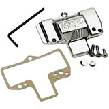 Mikuni Carburetor Top Cover With Logo - Chrome Khs-029