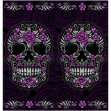 Lethal Threat Neck Scarf - Floral Skull Ns90807