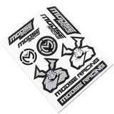 MOOSE RACING 43202205 Moose Racing S2 Decal - Moose Racing - Black/Silver 4320-2205